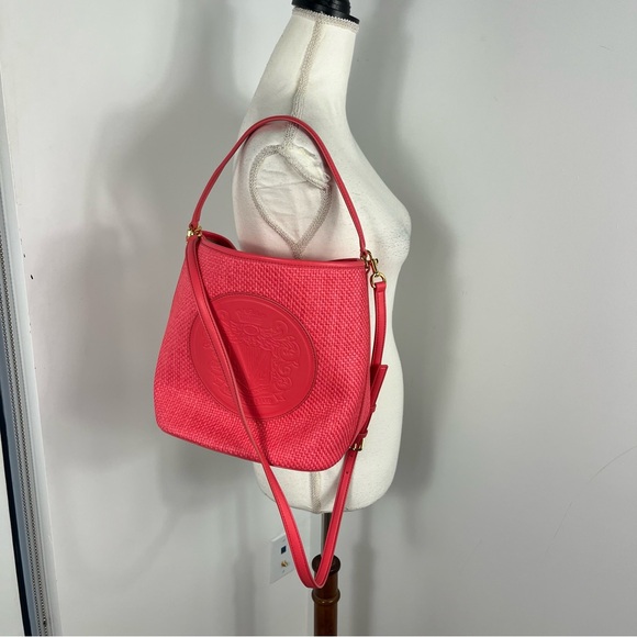 NEW Veronica Beard raffia bucket bag - Picture 8 of 10